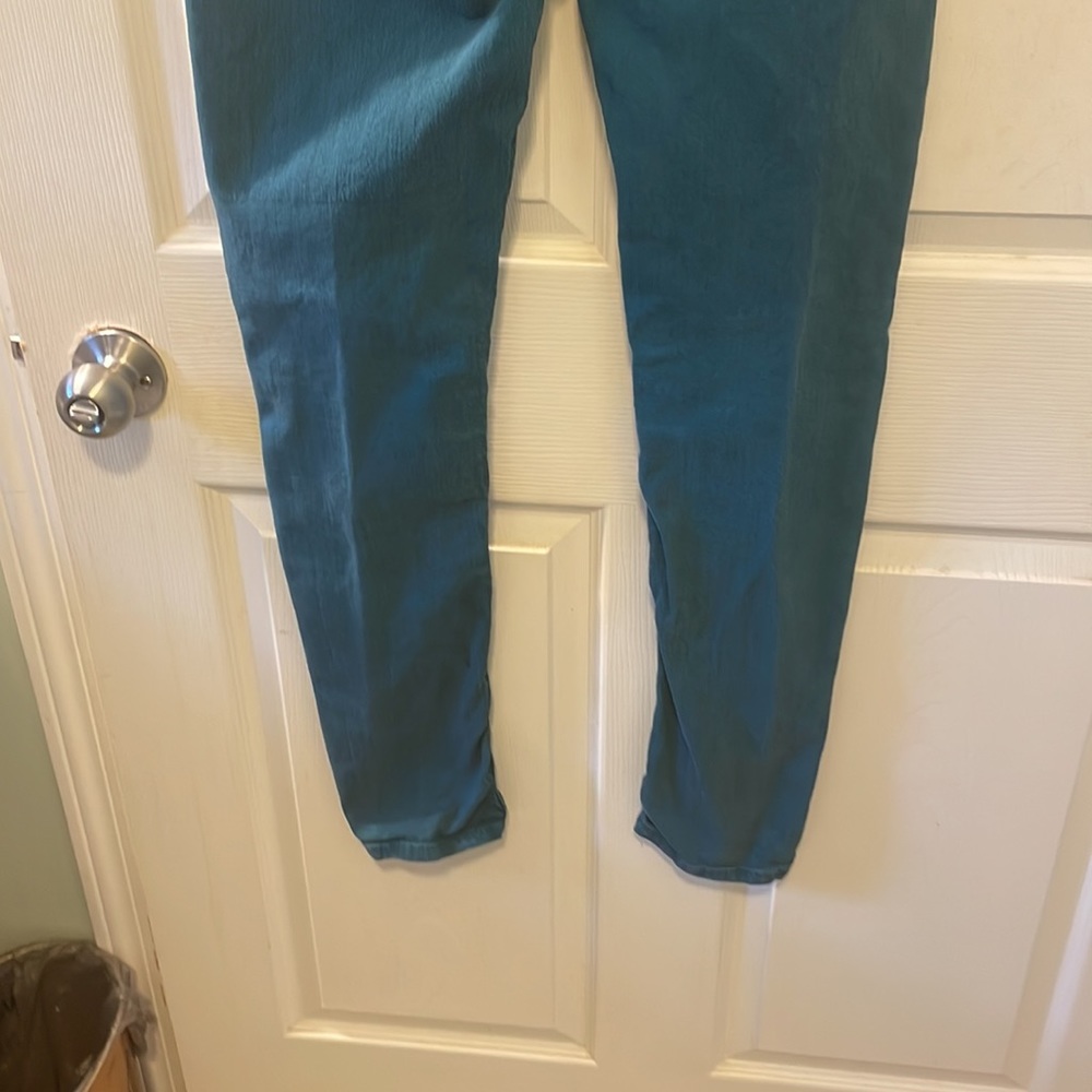Union bay blueish green jeans size 38P cotton spandex mix LNC petite person - Picture 8 of 10
